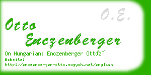 otto enczenberger business card